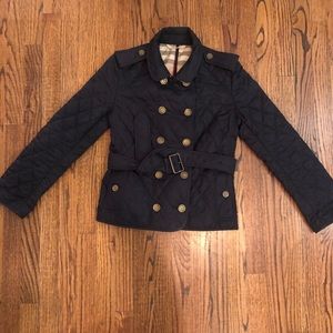 Burberry navy jacket XS